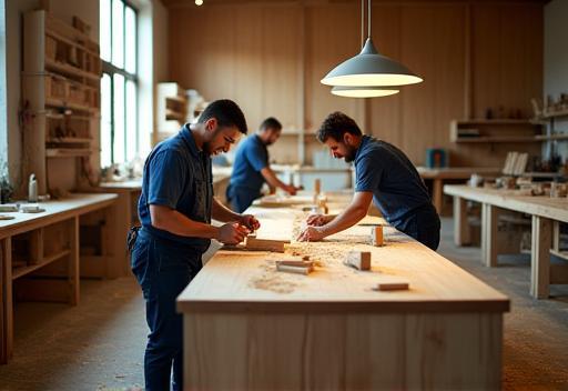 Squadra di CucineNovità mentre lavora in laboratorio.
